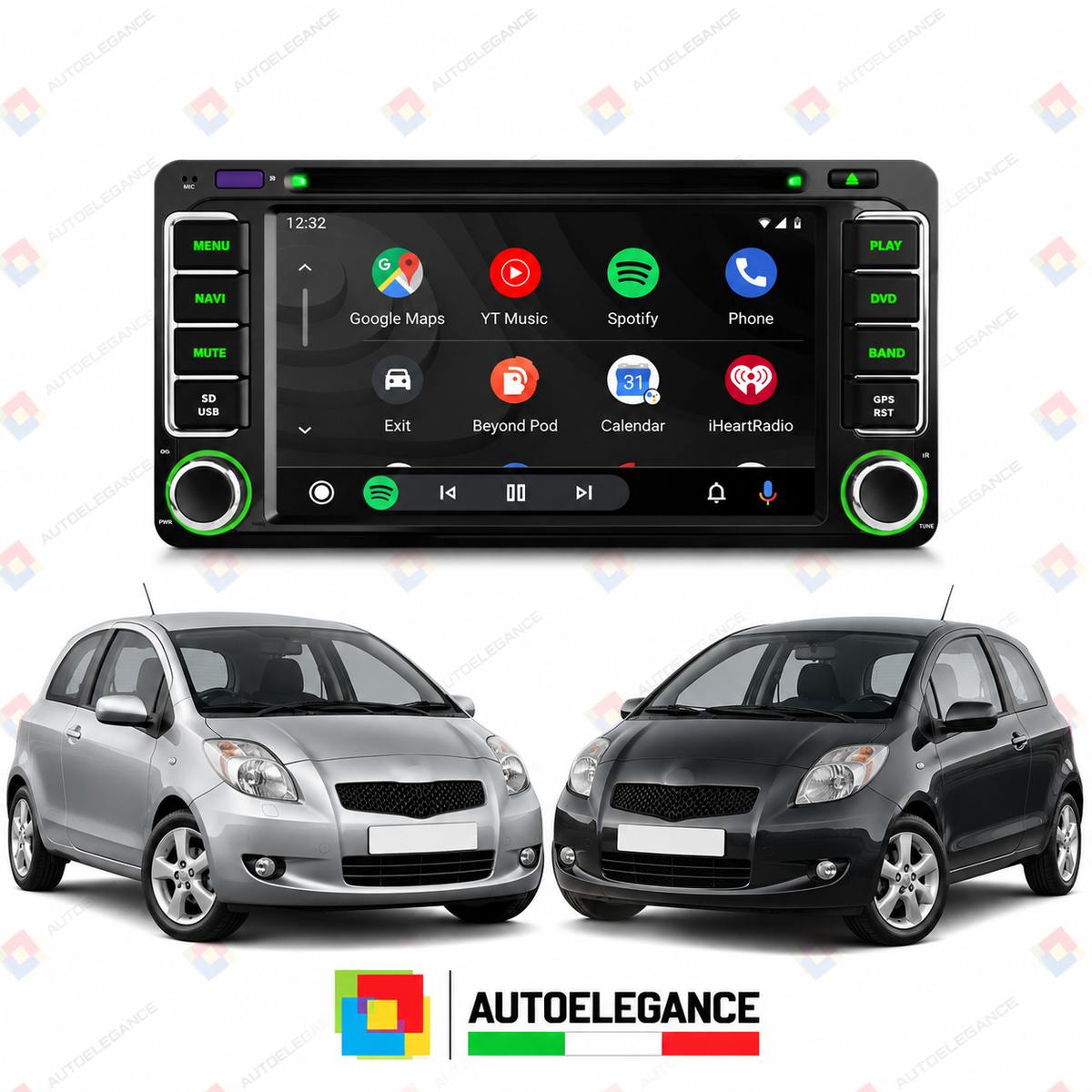 RADIO GPS ANDROID 12 ADATTO PER TOYOTA YARIS