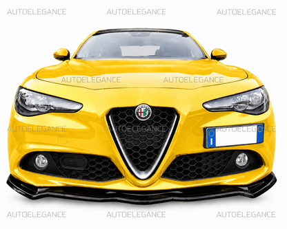 💫SPLITTER ALFA ROMEO ADATTO PER GIULIA STANDARD IN NERO LUCIDO ABS💫
