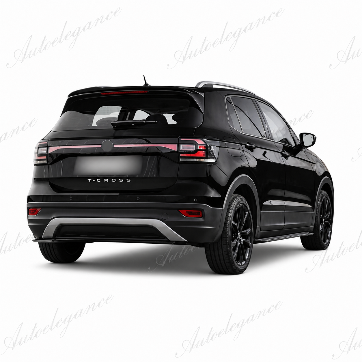 🔥ART.9731 SPOILER POSTERIORE PER TETTO VW T-CROSS IN ABS NERO LUCIDO / 2022+🔥