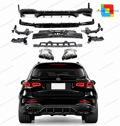 👉Diffusore + terminali - GLC63 AMG Look per GLC (X253) (2015-2023)👈