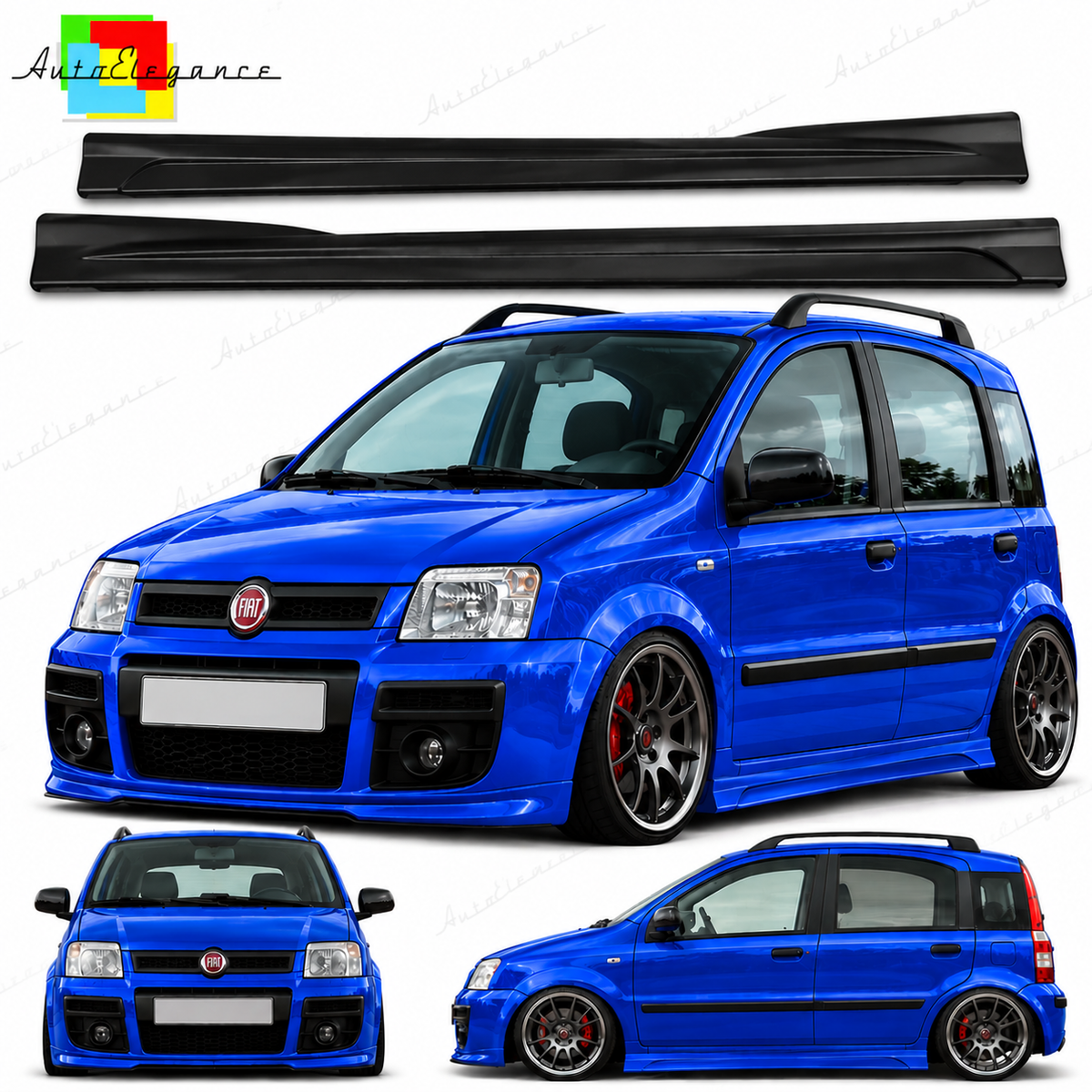 MINIGONNE LATERALI ADATTE PER FIAT PANDA 169 03-12