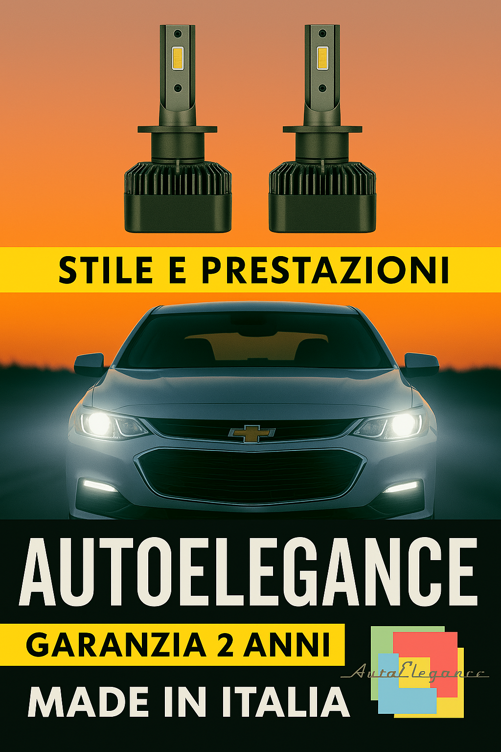 ⭐KIT LED D3S 6000K ANABBAGLIANTI PER CHEVROLET MALIBU – LUCE BIANCA POTENTE⭐