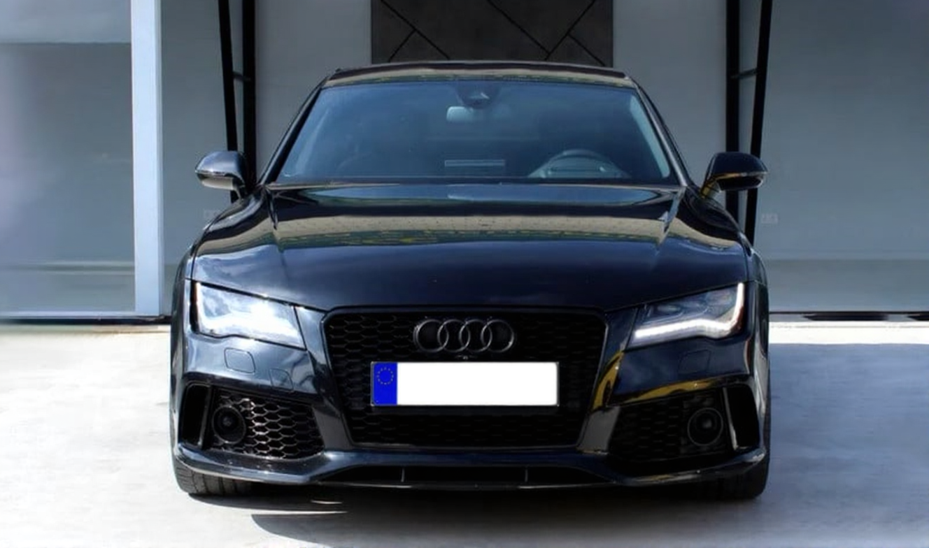 💫ART.4768 Griglia Sportiva Nero Lucido per AUDI A7 C7 4G 10-14💫