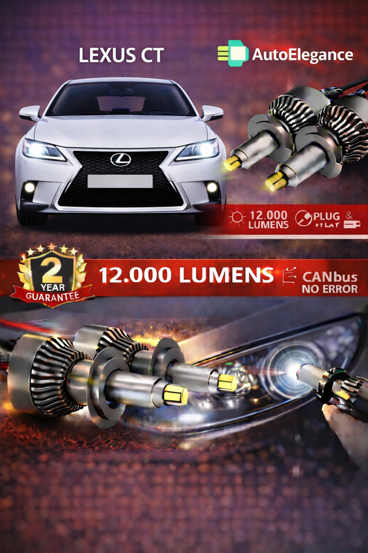 KIT LED LEXUS CT ANABAGLIANTI H7 CANBUS Bianco 6500K 360 gradi