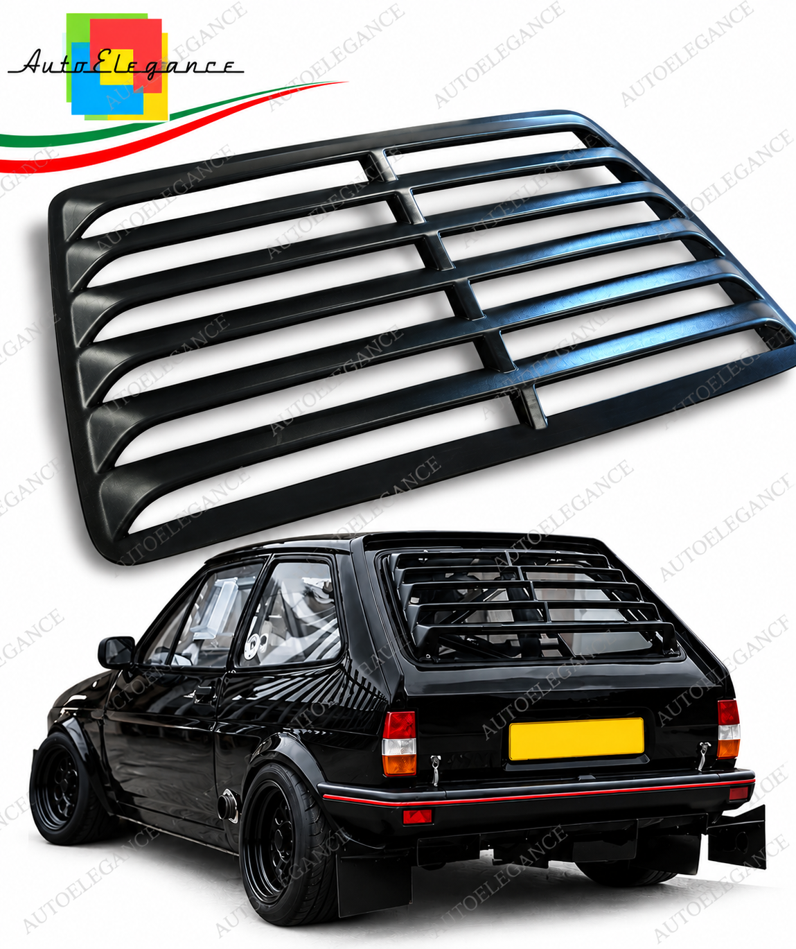 👉ART.10849 Louver lunotto posteriore adatto per Ford Fiestas MK2/XR2 83-89👈
