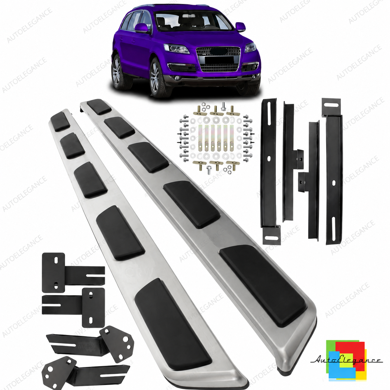 👉Pedane laterali in alluminio adatte per Audi Q7 4L 2006-2015👈