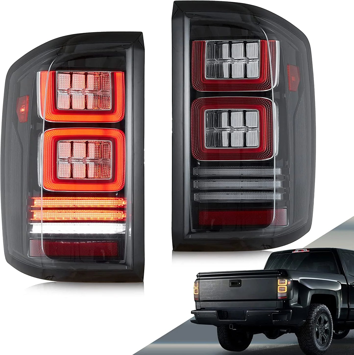 Luci posteriori per Chevy Silverado 1500 2014-2018 2500HD/ 3500HD 2015-2018 GMC Sierra 3500HD Dually modelli 2015-2019 Pickup Truck