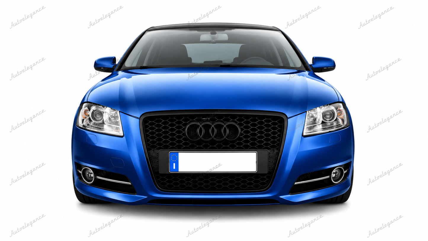 🔥ART.1937  GRIGLIA ADATTO PER AUDI  A3 8P 2008-2012 LOOK RS3 NERO LUCIDO🔥