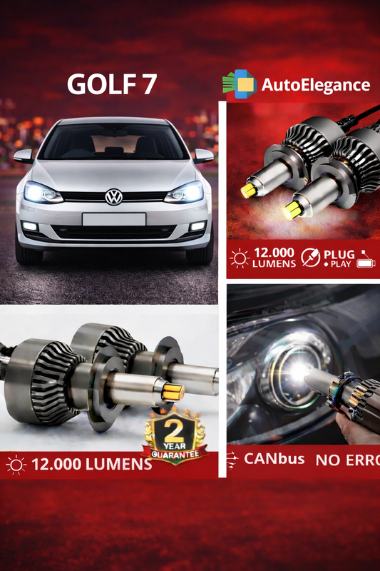 KIT LED per Golf 7 ANABBAGLIANTI H7 CANBUS Bianco 6500K 360 gradi