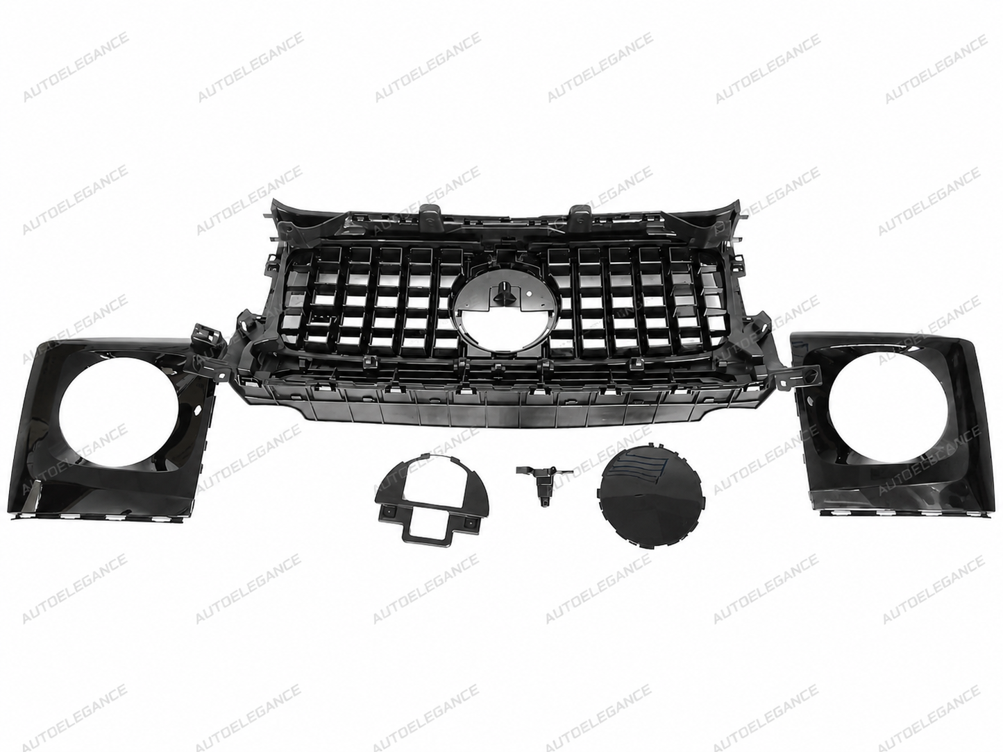 💫ART.9910 GRIGLIA SPORTIVA NERO CROMATO PER MERCEDES G-CLASS W464 18-24💫