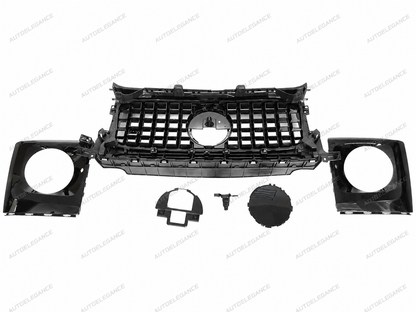 💫ART.9910 GRIGLIA SPORTIVA NERO CROMATO PER MERCEDES G-CLASS W464 18-24💫