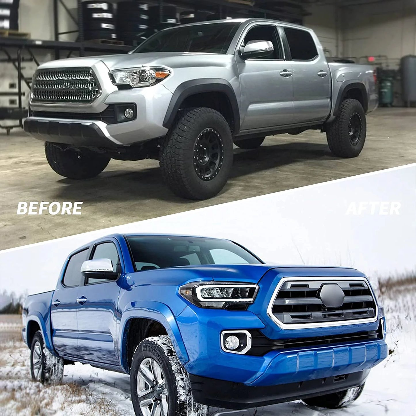 LED Headlights and Taillights Compatible with Toyota Tacoma 2016-2019