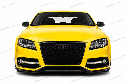 🔥ART.0610 GRIGLIA ANTERIORE ADATTO PER AUDI A4 B8 2007-2011 LOOK RS4, NERO🔥