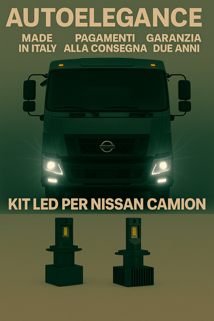 ❤️KIT LED D1S 6000K BIANCO GHIACCIO ANABBAGLIANTI PER  NISSAN TRUCK  CAMION ❤️