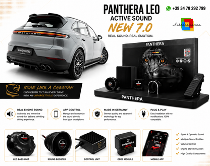 💕ART.2672 PANTHERA Soundsystem Booster 7.0 - Porsche Cayenne SUV / Coupe Mk3 💕