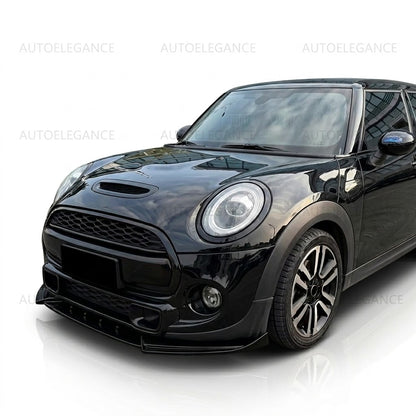 💫SPLITTER 3 PEZZI PER MINI COOPER S e JCW F55 F56 F57 2014-2021 NERO LUCIDO💫