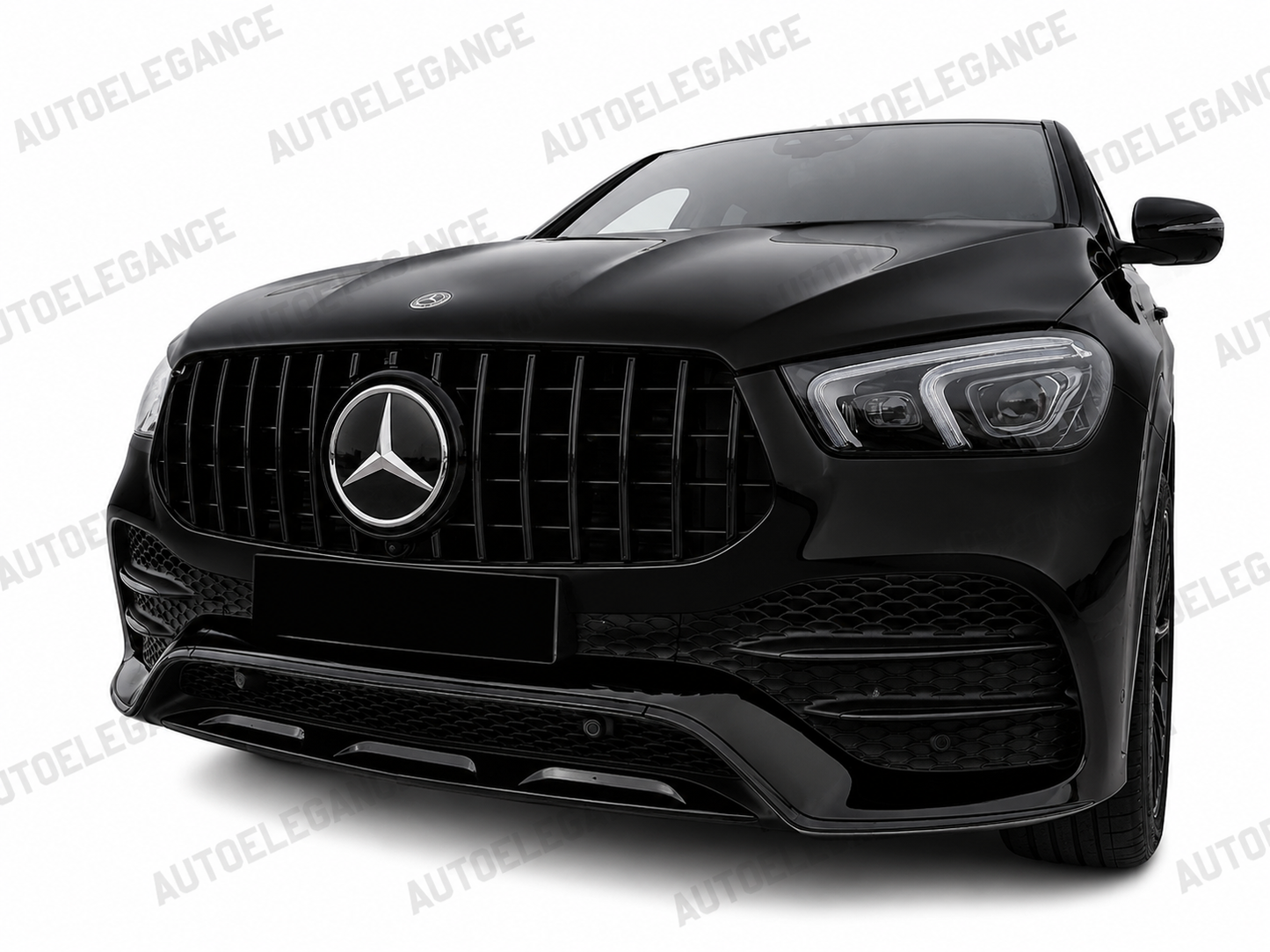 ⭐GRIGLIA ANTERIORE PER MERCEDES GLE W167 C167 2019+ NERA PANAMERICANA⭐