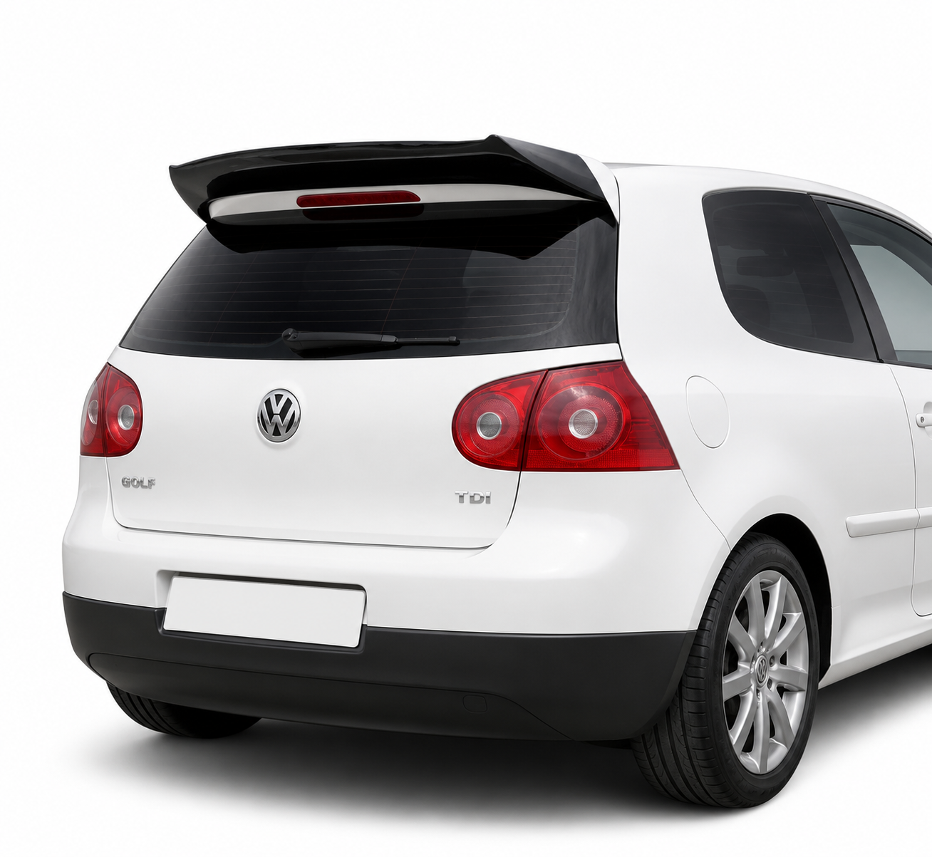 1913🔥SPOILER ADATTO PER VW GOLF 5 2003-2009 GTI NERO LUCIDO🔥