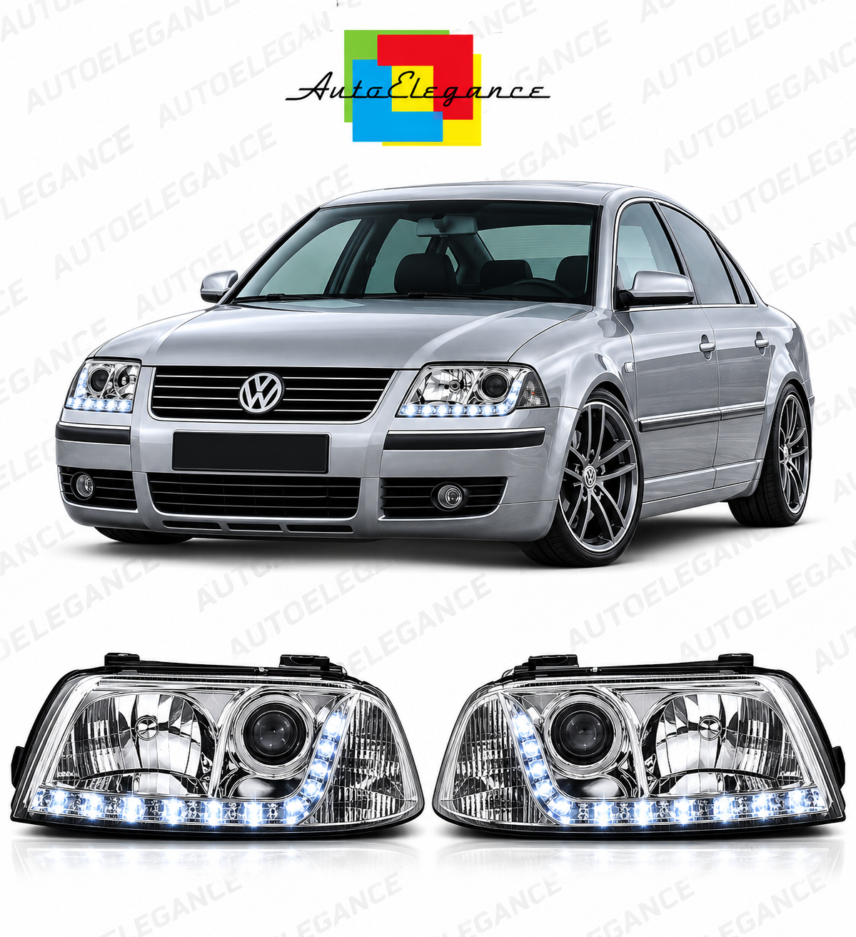 ART.10873 FARI ANTERIORI ADATTO PER VW PASSAT 3BG B5 FL 09.00-03.05