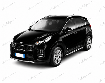 🔥ART.0847 PEDANE LATERALI KIA SPORTAGE QL 15-21 SOTTO PORTA ALLUNINIO E PVC🔥