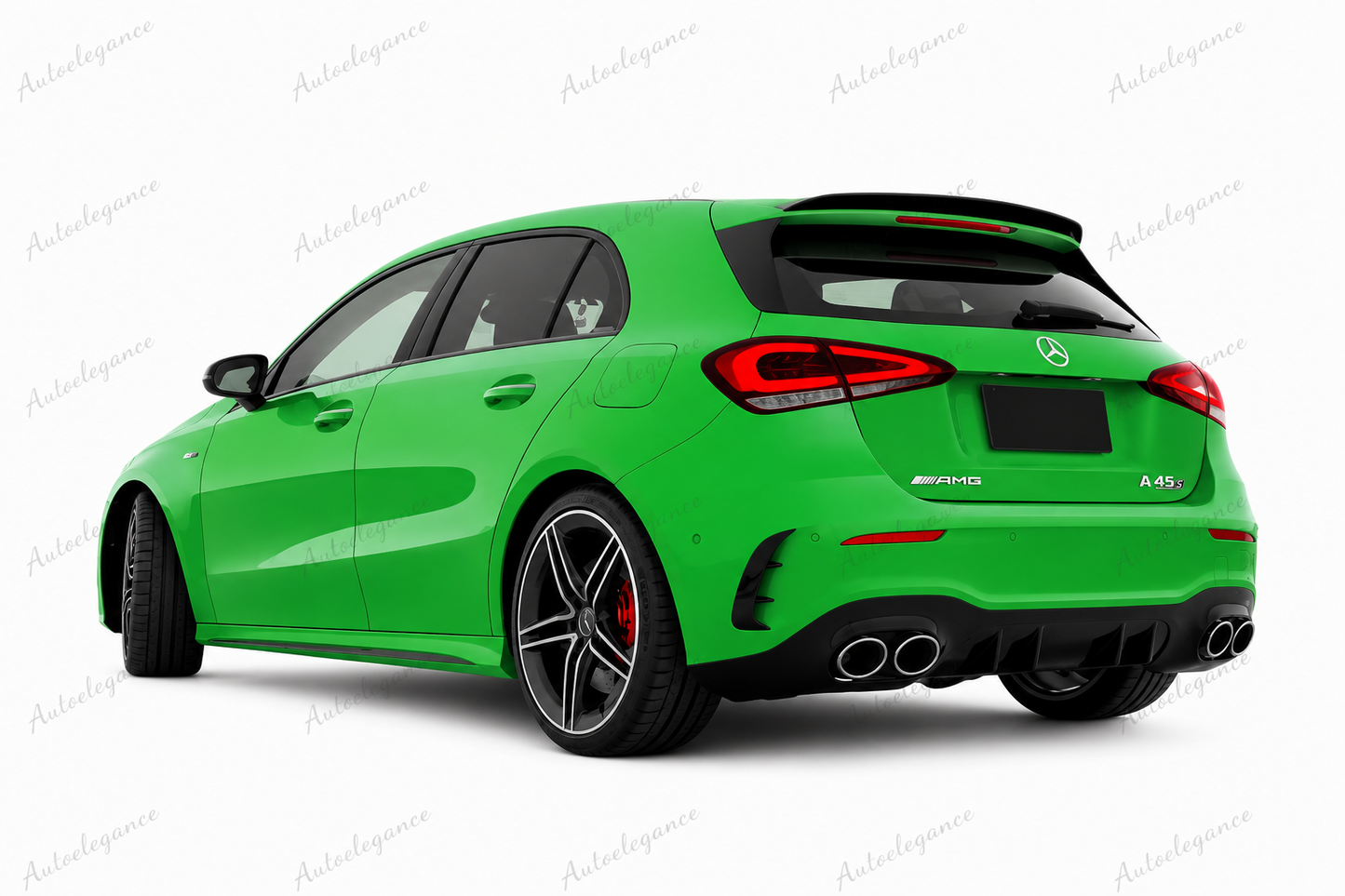 🔥ART.9973 SPOILER IN STILE AMG PER MERCEDES A A35 A45 W177 NERO LUCIDO 2018+🔥