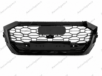 🔥ART.4795 GRIGLIA ANTERIORE SPORTIVA NERO LUCIDO PDC PER AUDI Q8 2018-2023🔥