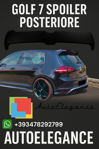 💎SPOILER TETTO ADATTO PER VW GOLF 7 DESIGN GREZZO💎