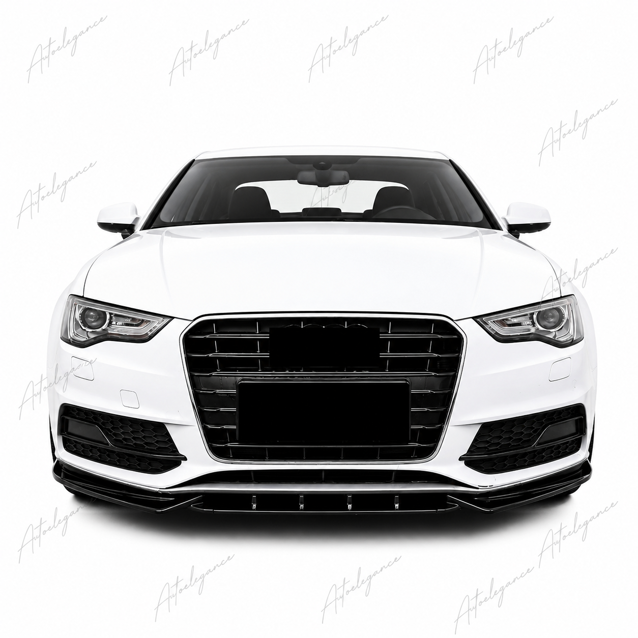 🔥ART.9913 SPLITTER ANTERIORE PER AUDI A5 S5 S LINE B8.5 FACELIFT NERO LUCIDO🔥