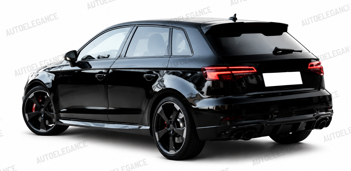 💫 Spoiler Posteriore Nero Lucido per A3 8V Hatchback RS3 Style 2012-2020💫