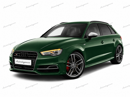 🔥ART.0678 GRIGLIA ADATTO PER AUDI A3 8V 12-16 LOOK S3 TITANIO PROFILI CROMAT🔥