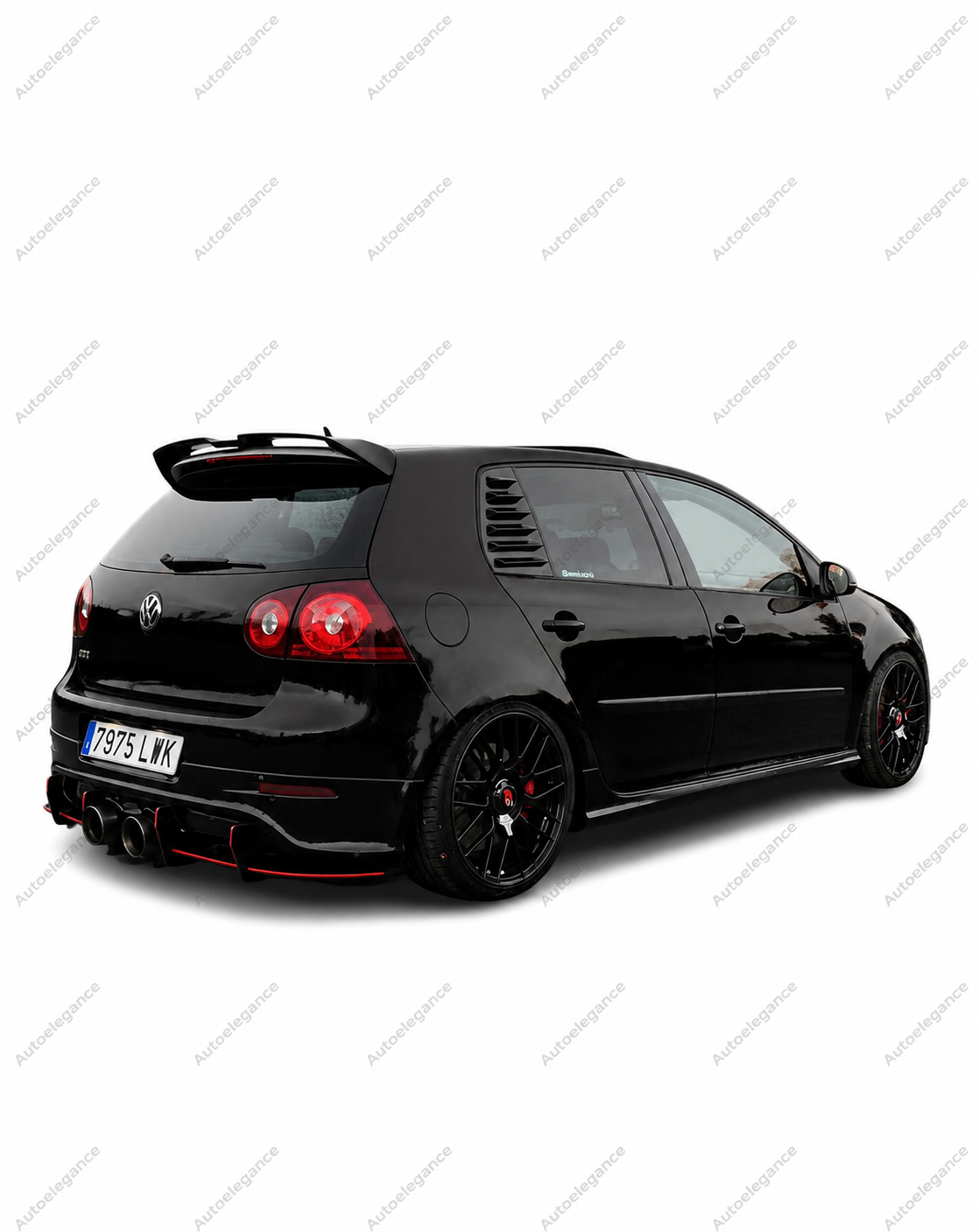 🔥ART.9921 SPOILER PER VW GOLF MK5 GTI R32 R OT STYLE 3-8 NERO LUCIDO🔥