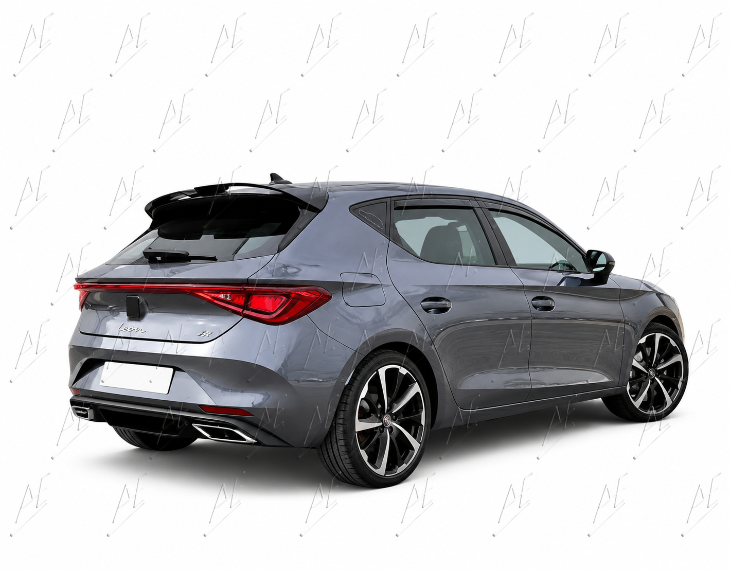 💕ART.9726 SPOILER TETTO LEON MK4 NERO LUCIDO IN ABS / 2020+💕