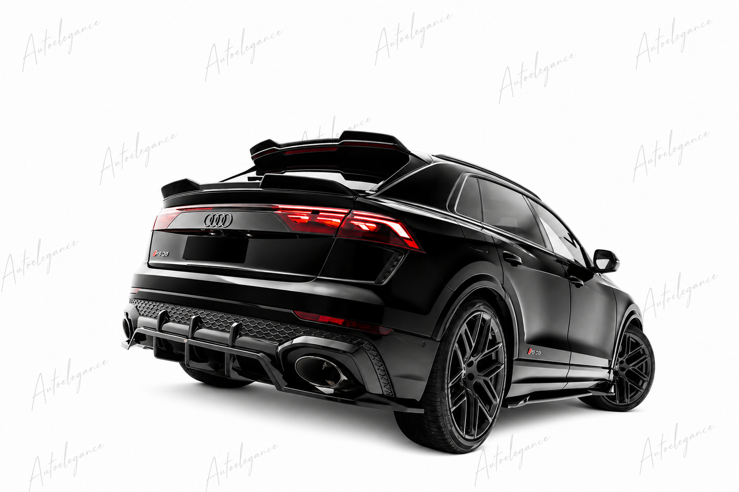 🔥ART.9687 SPLITTER POSTERIORE CON BARRE VERTICALI PER AUDI RSQ8 Mk1 FACELIFT🔥