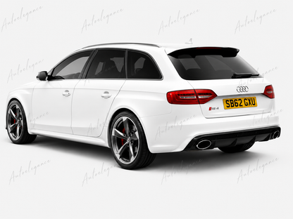 🔥ART.9892 SPOILER PER AUDI A4 B8 AVANT STATION WAGON 8K NERO LUCIDO LOOK RS4🔥