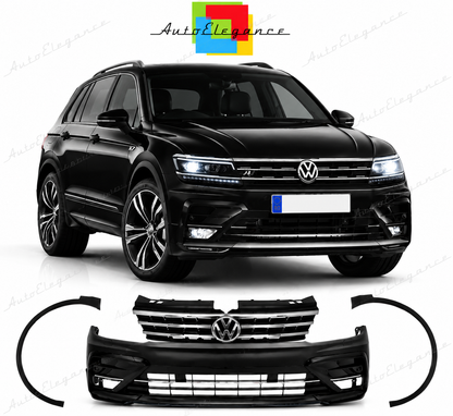 💕PARAURTI ANTERIORE VOLKSWAGEN VW TIGUAN 16-20 LOOK R-LINE💕