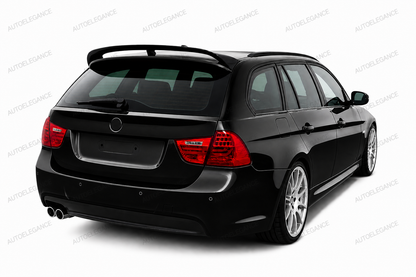 💫ART.9777 Spoiler sul Tetto Nero Lucido ABS per BMW E91 Touring 2004 - 2011💫