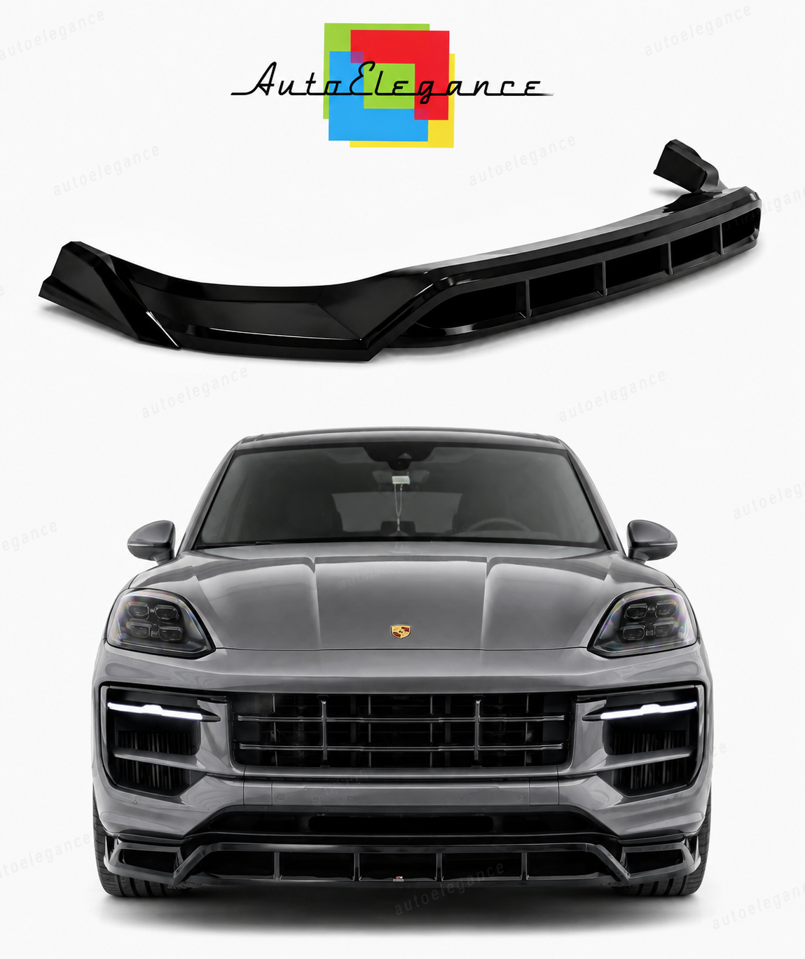 💕Splitter  adatto per  Porsche Cayenne nero  lucido💕