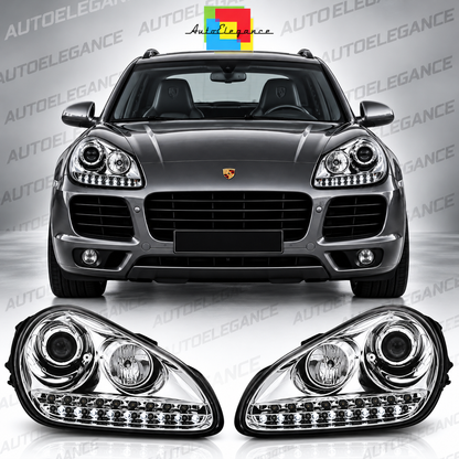 ART.10712 FARI ANTERIORI ADATTO PER PORSCHE CAYENNE 02-06