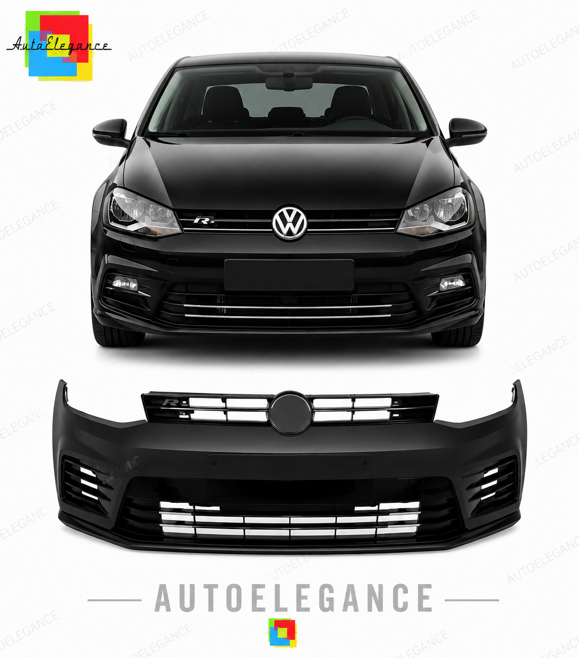 💕PARAURTI ANTERIORE VOLKSWAGEN VW POLO 09-17 LOOK WRC PDC💕