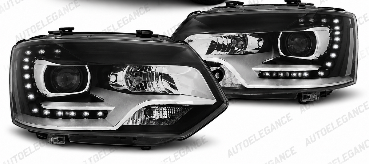 ART.5988  FARI ANTERIORI ADATTO PER  VW T5 10-15 NERO