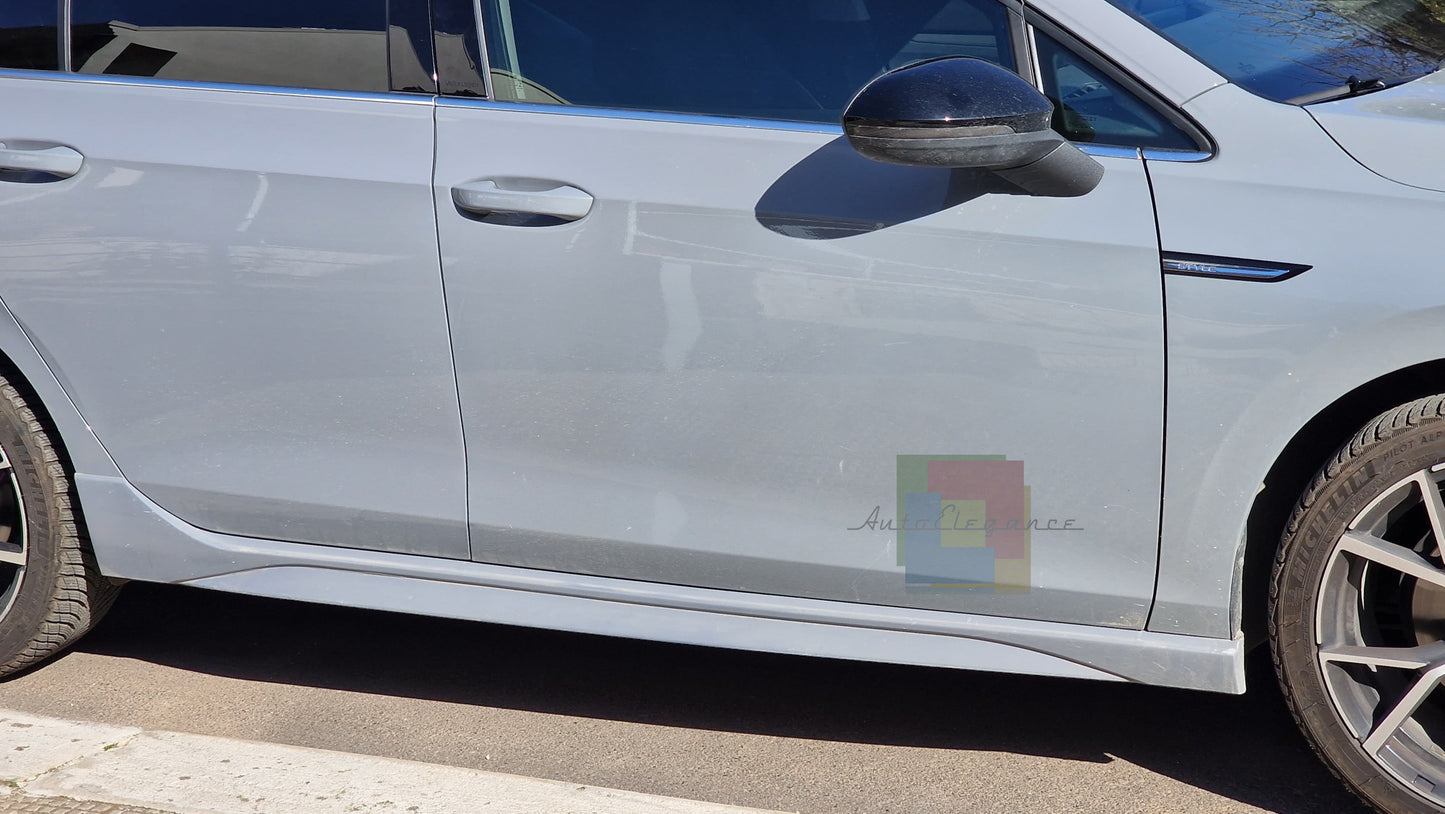 💎1080 MINIGONNE ADATTE PER VW GOLF 8 LOOK R NERO LUCIDO (TOP)💎