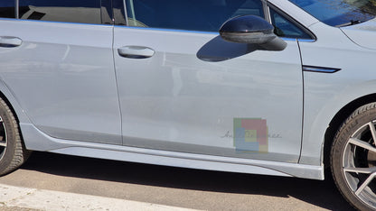 💎1080 MINIGONNE ADATTE PER VW GOLF 8 LOOK R NERO LUCIDO (TOP)💎