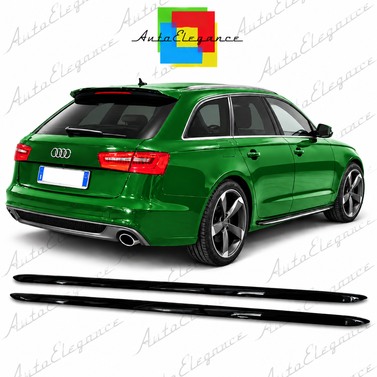 💕ART.0475 Minigonne nero lucido adatto per    A6  LOOK SLINE💕