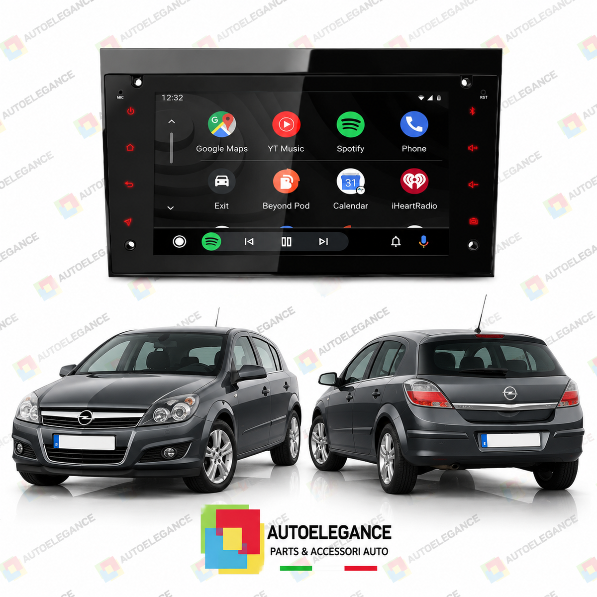 RADIO GPS ANDROID 12 ADATTO PER OPEL ASTRA H