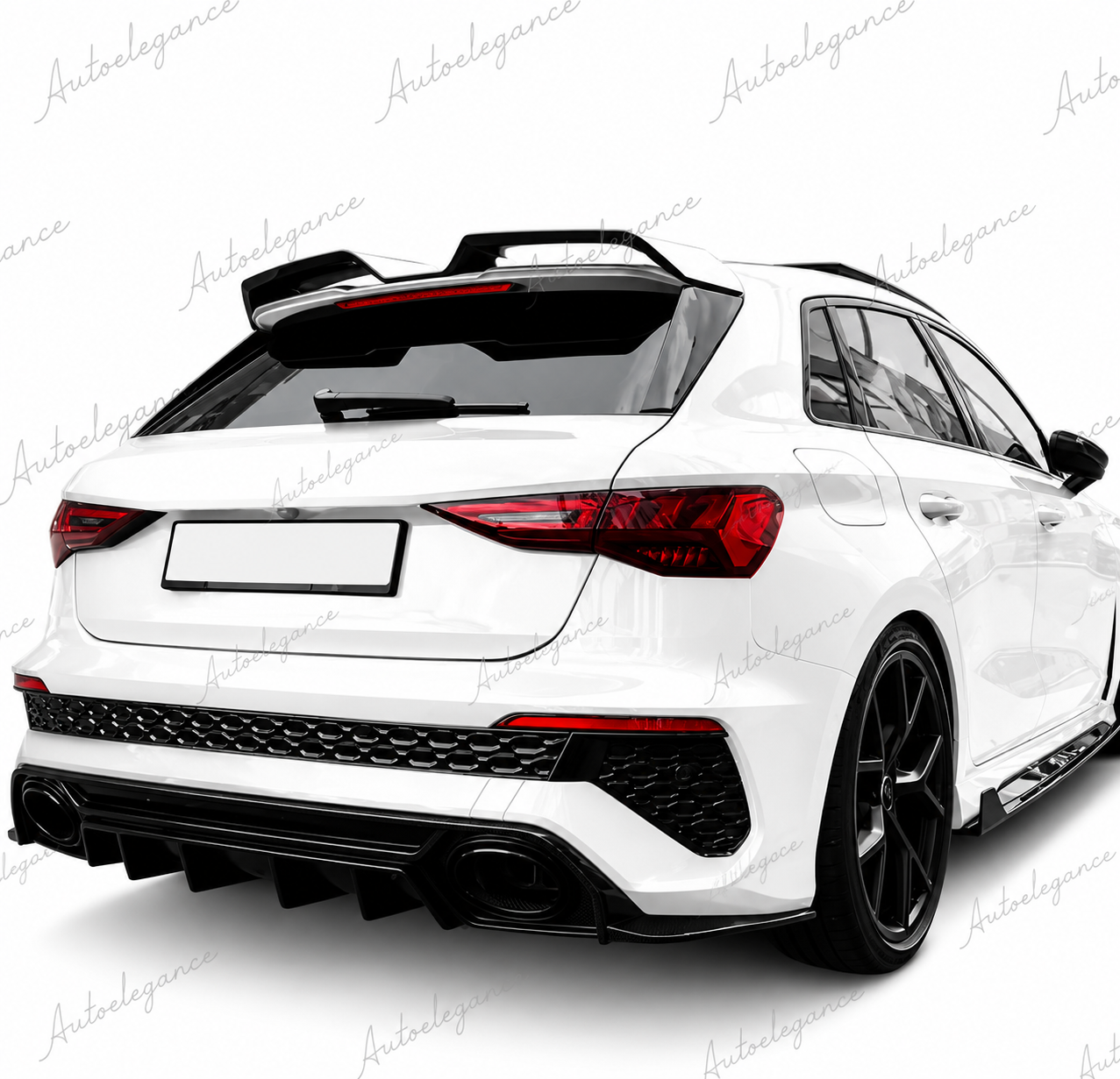 🔥SPOILER POSTERIORE PER TETTO AUDI A3 S3 RS3 8Y SPORTBACK 21-24 NERO LUCIDO🔥