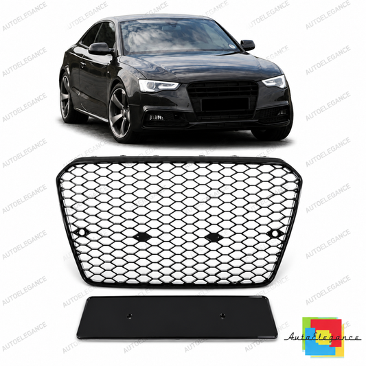 👉Griglia anteriore lucida nera adatta per Audi A5 (8T) Facelift 2011-2015👈