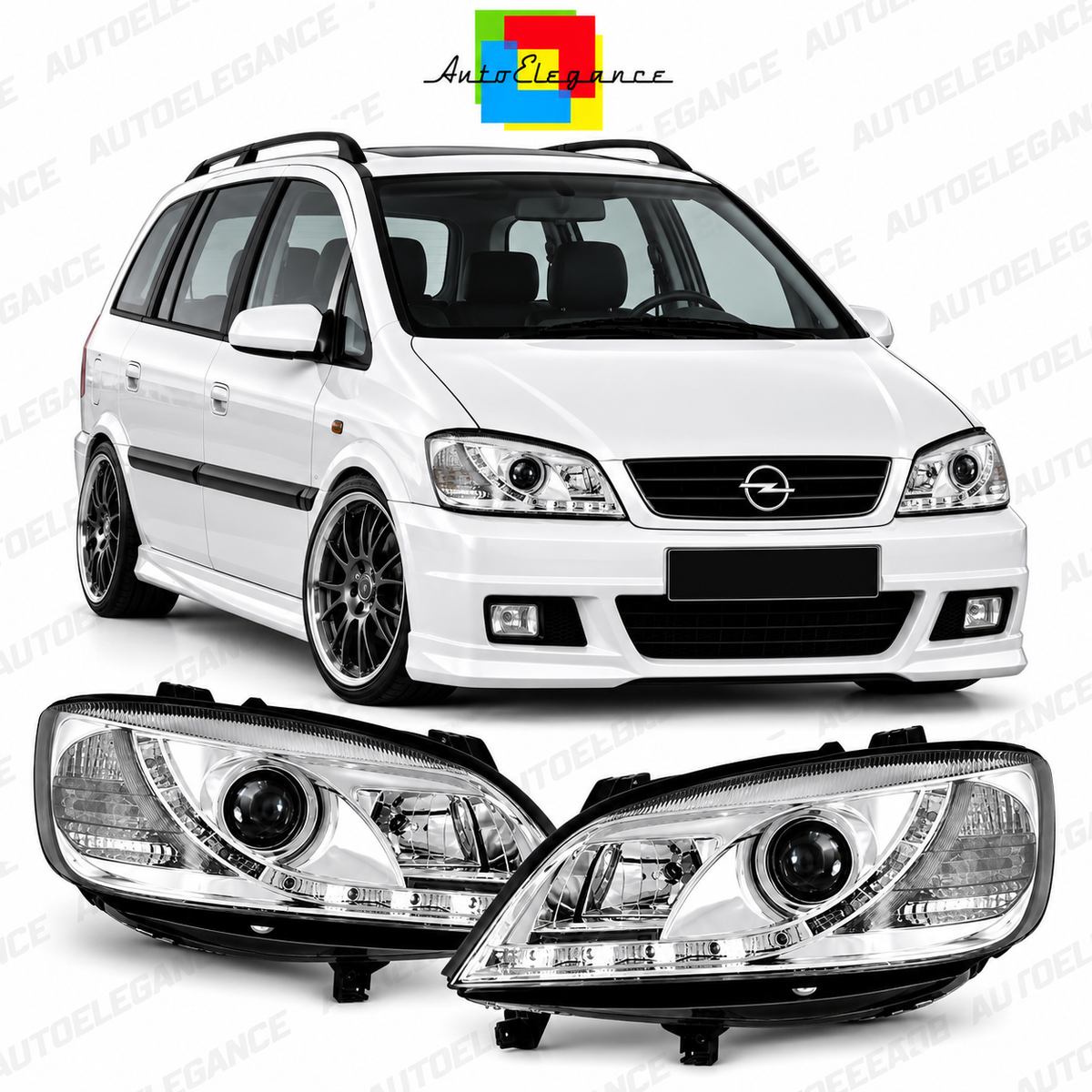 ART.11022 FARI ANTERIORI ADATTO PER OPEL ZAFIRA 04.99-06.05