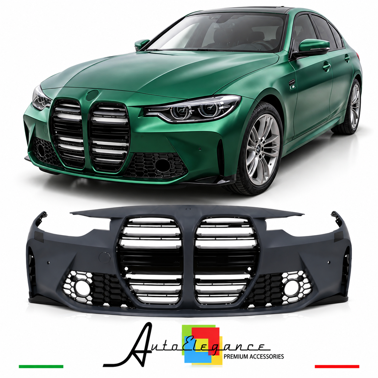 PARAURTI ANTERIORE BMW F30 F31 LOOK M3 G80 PDC