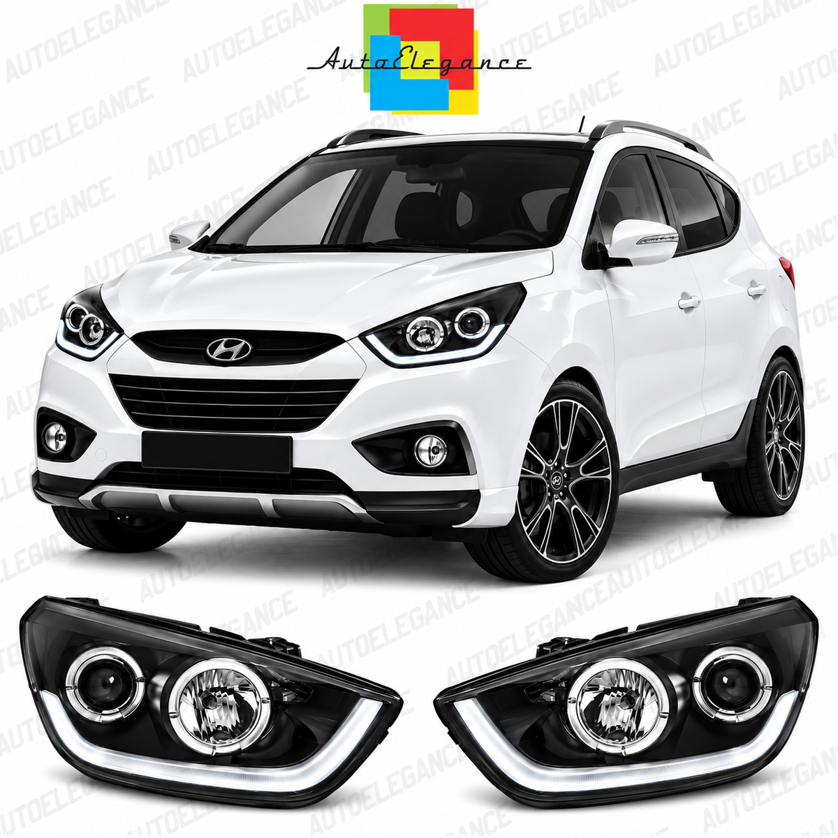 ART.10915 FARI ANTERIORI ADATTO PER  HYUNDAI  IX35 10-13