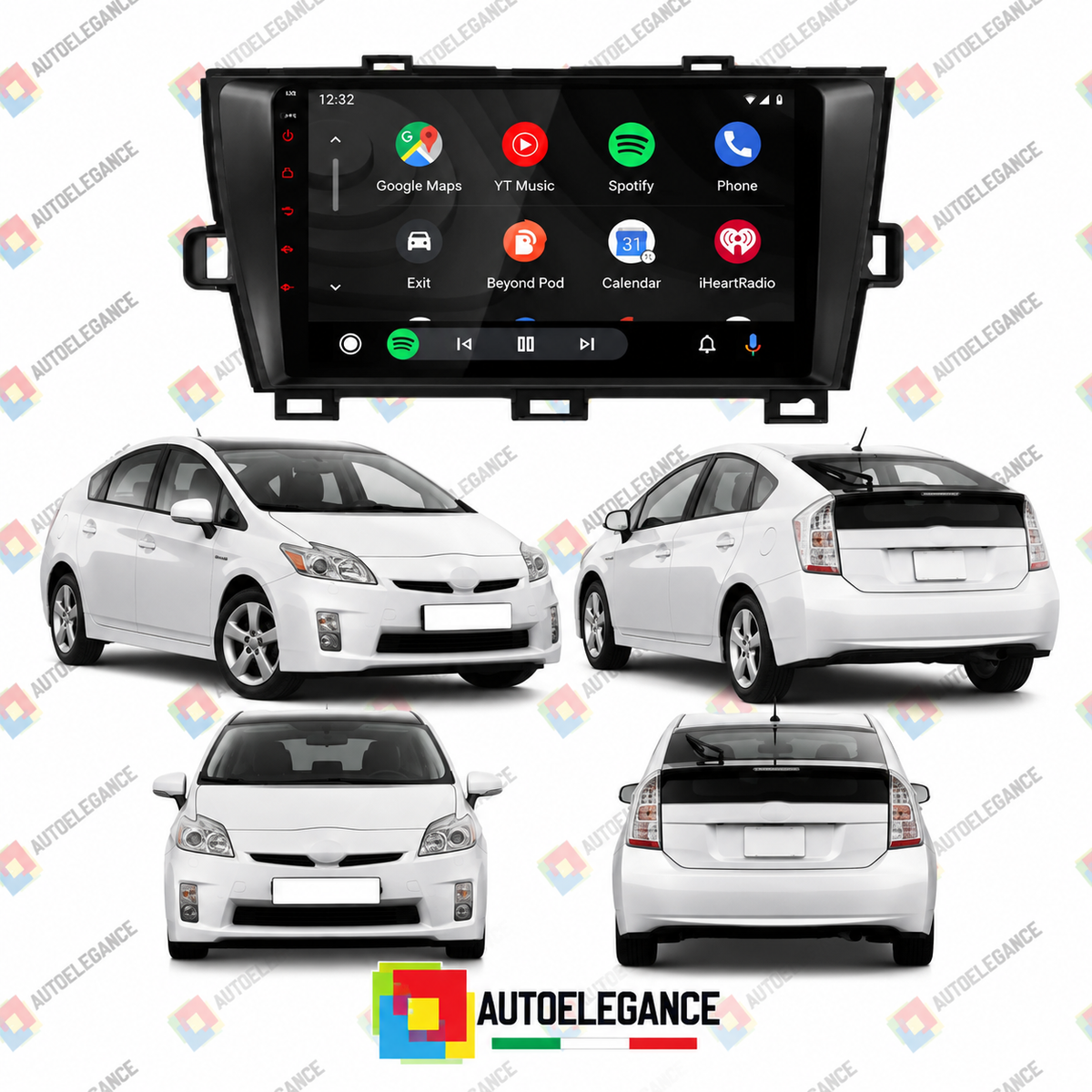 RADIO GPS ANDROID 10 ADATTO PER TOYOTA PRIUS 09-13